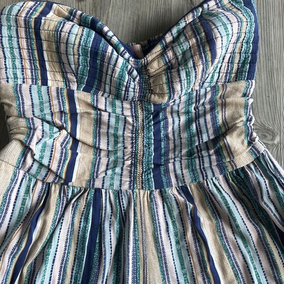 Band Of Gypsies Wide Leg Sweetheart Strapless Jumpsuit With Pockets Size Small - Picture 2 of 13